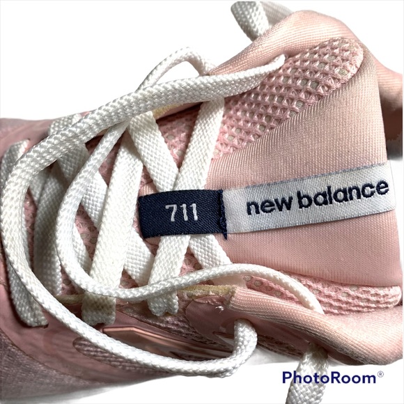New Balance J Crew 711 pink mesh sneakers size 5.5 - Picture 3 of 7